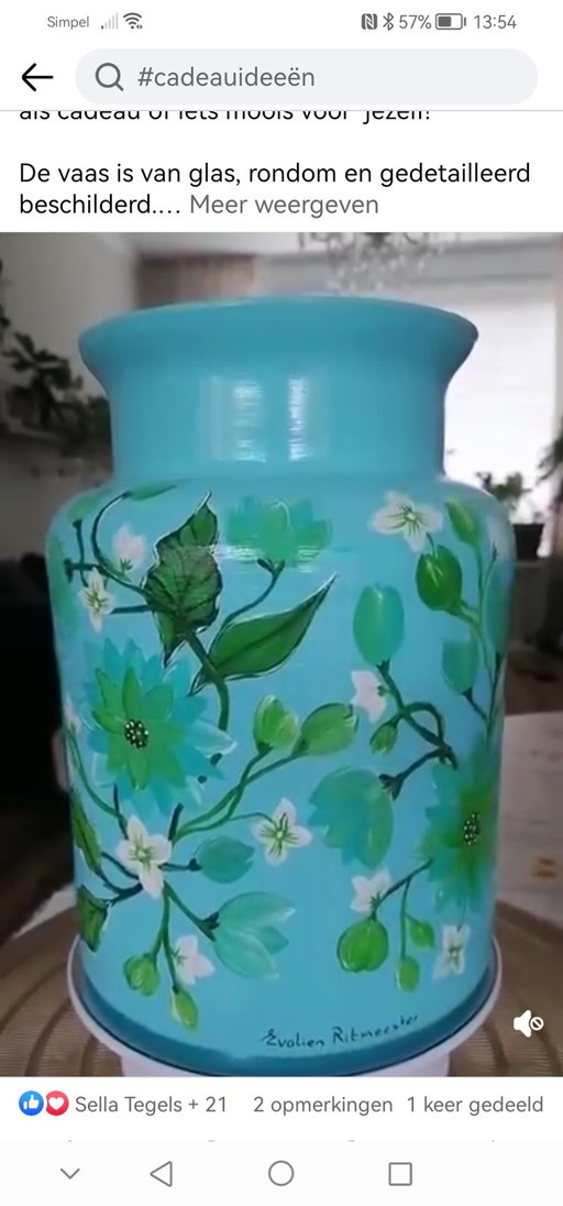 Handbemalte Vase