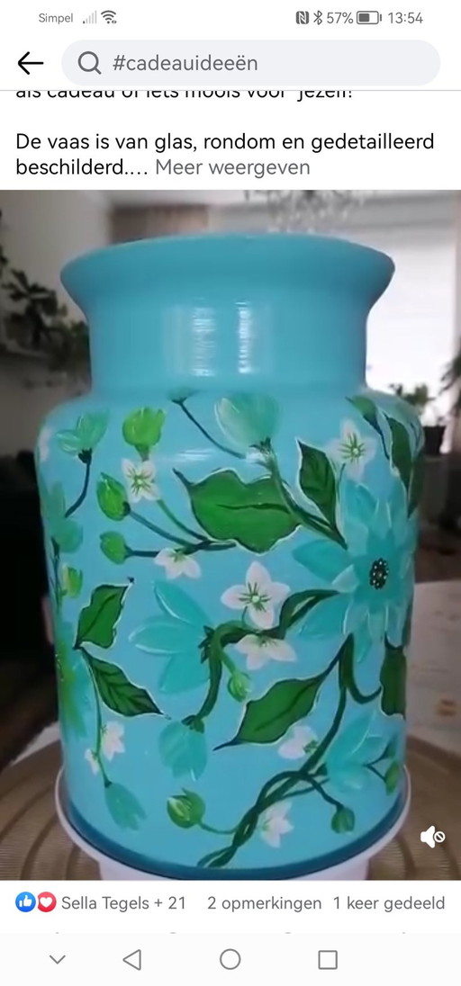 Handbemalte Vase