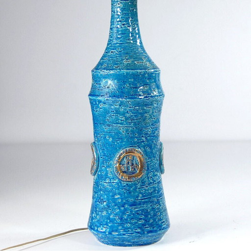 Vintage Keramik-Tischlampe von Aldo Londi für Bitossi, 1960er Jahre