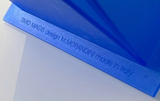 Image 1 of Marcello Morandini Postmoderne/Space-Age Blaue Timo Magis Vase 1980'S Italien