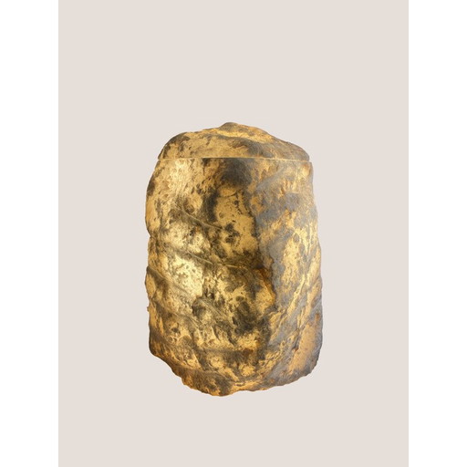 Alte Alabaster-Monoxyl-Blocklampe