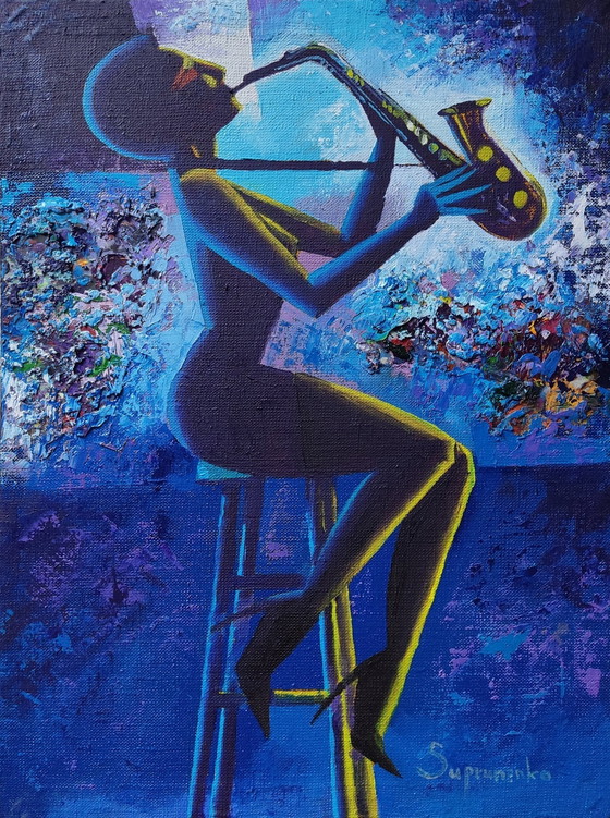 Image 1 of Walery Suprenenko "Saxophonist"