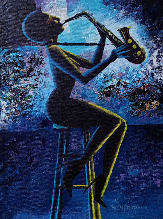 Image 1 of Walery Suprenenko "Saxophonist"