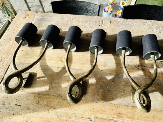 Image 1 of Porta Romana Wandleuchten aus Messing 3 Stück