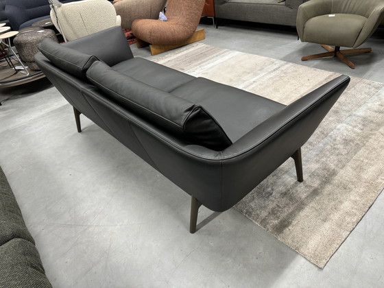 Image 1 of Leolux Rego 2x90 Sofa schwarz Noli Leder l218