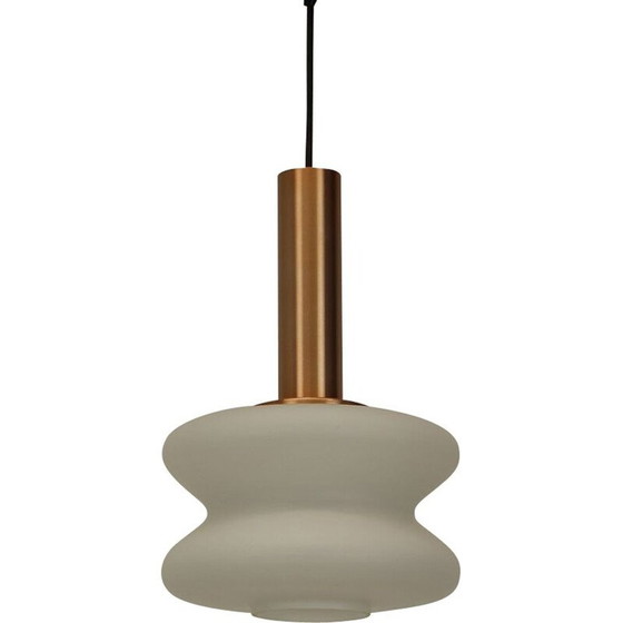 Image 1 of Vintage-Kronleuchter aus Metall und Glas von Napako, Tschechoslowakei 1970