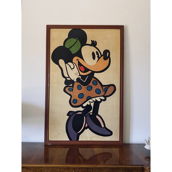Image 1 of Vintage Minnie Mouse gerahmtes Poster, Frankreich 1960er Jahre