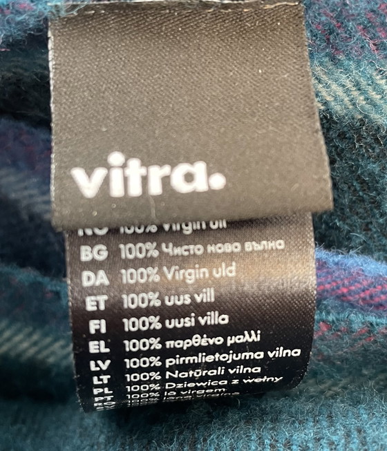 Image 1 of Hella Jongerius für Vitra - Color Block Plaid - Blau - 100% Peruanische Merino-Schurwolle