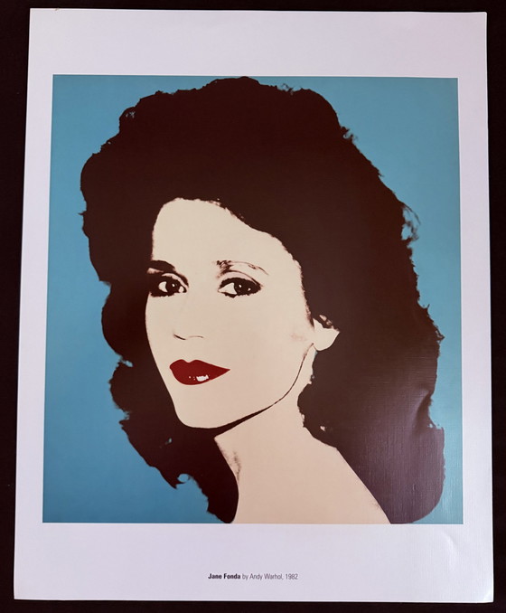 Image 1 of Andy Warhol: "Jane Fonda, 1982".  ©2007 Andy Warhol Foundation For The Visual Arts, New York.