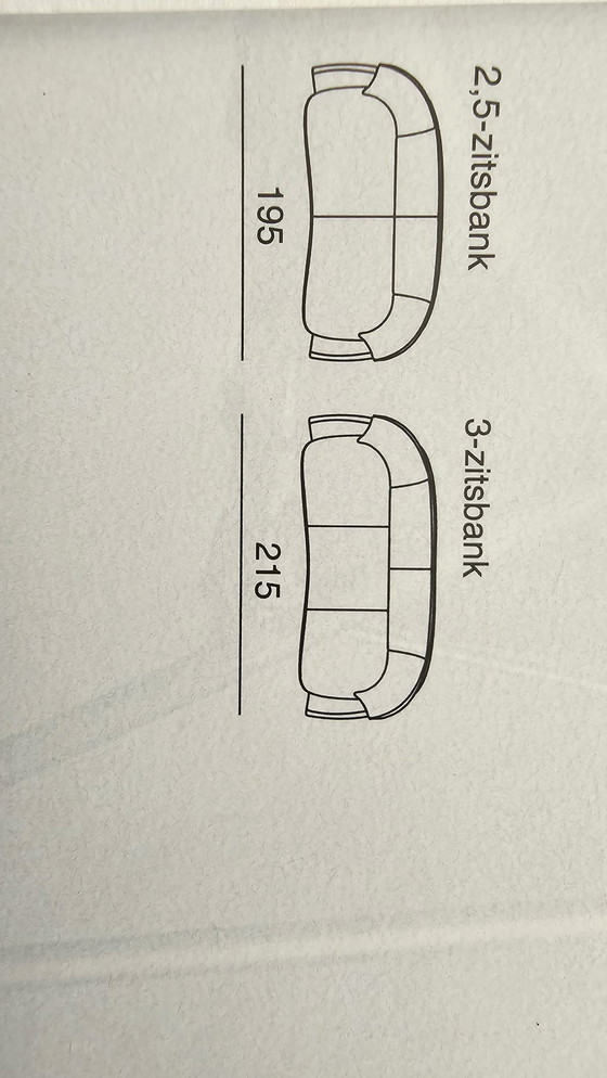 Image 1 of Leolux Vinja 3 und 2,5-sitziges Sofa