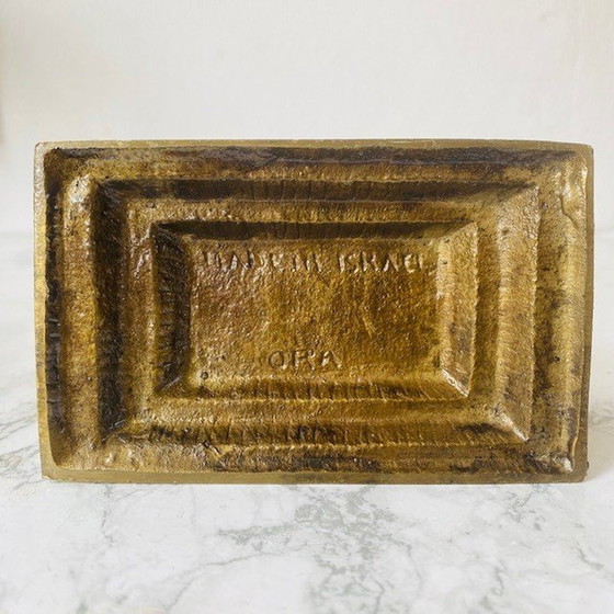 Image 1 of Menora 7 Arme Messing Bronze Chanukka jüdischen Leuchter Israel