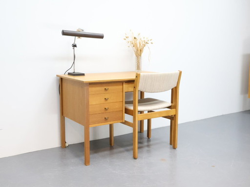 Vintage-Schreibtisch Eiche
