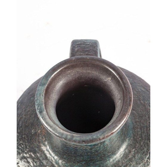 Image 1 of Klassische Tischvase Modell 7192 blau für Karlsruher Majolika, 1960