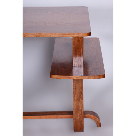 Image 1 of Art Deco-Schreibtisch aus Nussbaumholz von Jindrich Halabala, 1920er Jahre
