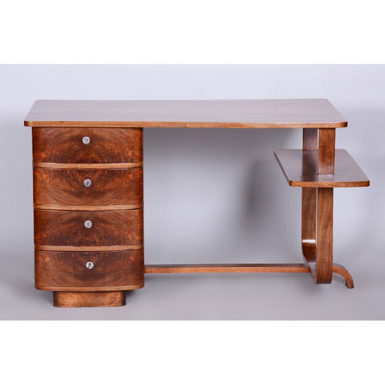 Image 1 of Art Deco-Schreibtisch aus Nussbaumholz von Jindrich Halabala, 1920er Jahre