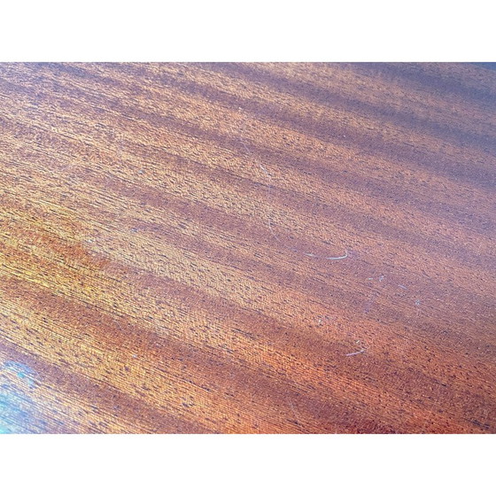 Image 1 of Vintage Nachttisch aus Holz und Messing, 1950