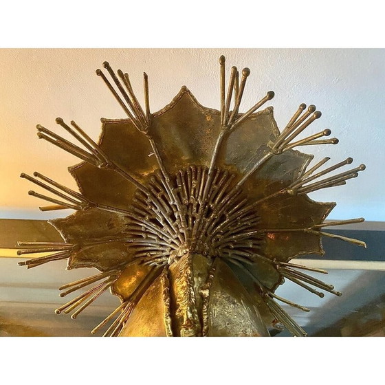 Image 1 of Vintage-Pfau aus vergoldetem Messing