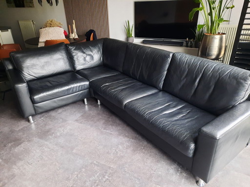 Ecksofa von Ewald Shillig Leder