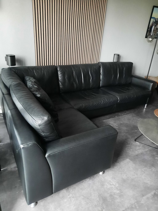 Ecksofa von Ewald Shillig Leder