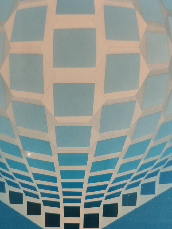 Image 1 of 3x Originale von Victor Vasarely – Original-Heliogravur