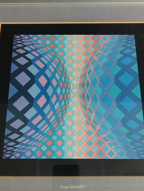Image 1 of 3x Originale von Victor Vasarely – Original-Heliogravur