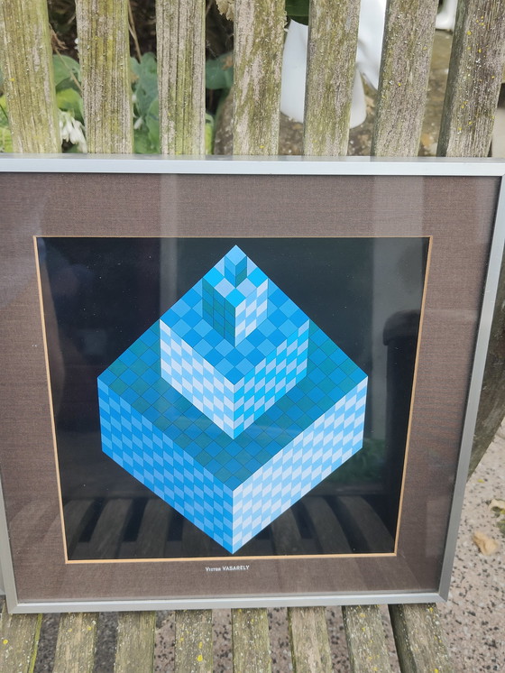Image 1 of 3x Originale von Victor Vasarely – Original-Heliogravur