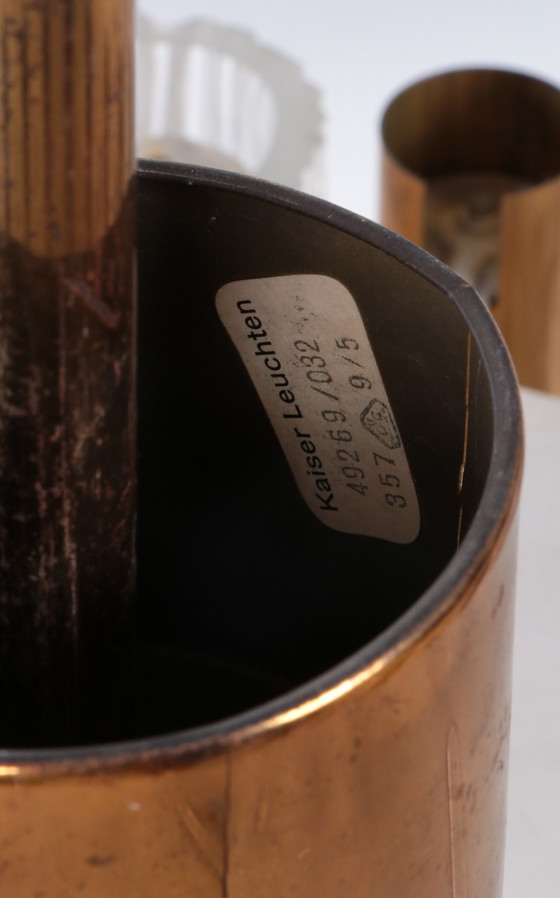 Image 1 of Kaiser Leuchten Runder Kristall-Eisglas-Kronleuchter, Vintage, 1960er Jahre