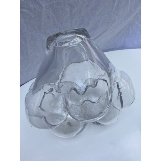 Image 1 of Vintage bubble 1 vase by Serge Mansau for St Louis Manufacture