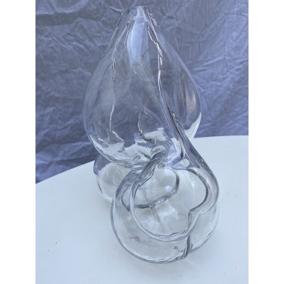 Image 1 of Vintage bubble 1 vase by Serge Mansau for St Louis Manufacture