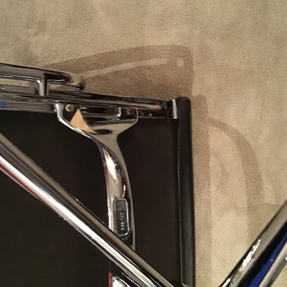 Image 1 of Braunes Leder Vintage Soft pad Sessel von Eames