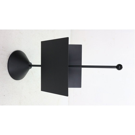 Image 1 of Minimalistischer Zeitschriftenständer aus schwarzem Metall von Porada Arredi, Italien 1980