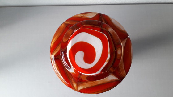 Image 1 of Vintage Dekanter aus Opalglas aus Florenz