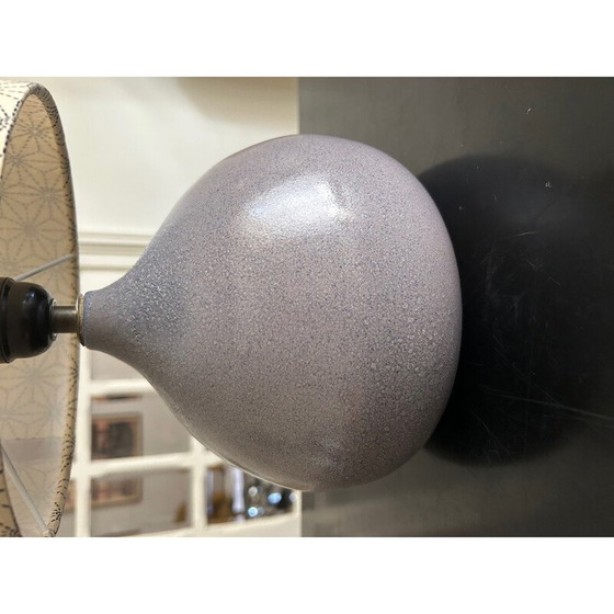 Image 1 of Blaue emaillierte Keramiklampe für Condres, 1970