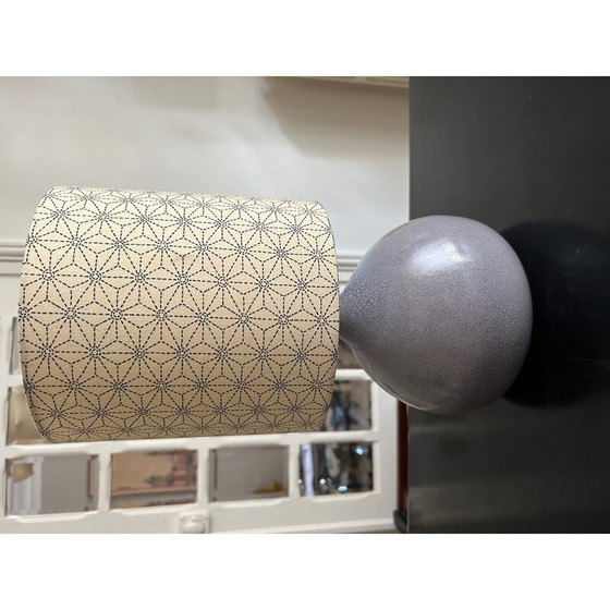 Image 1 of Blaue emaillierte Keramiklampe für Condres, 1970