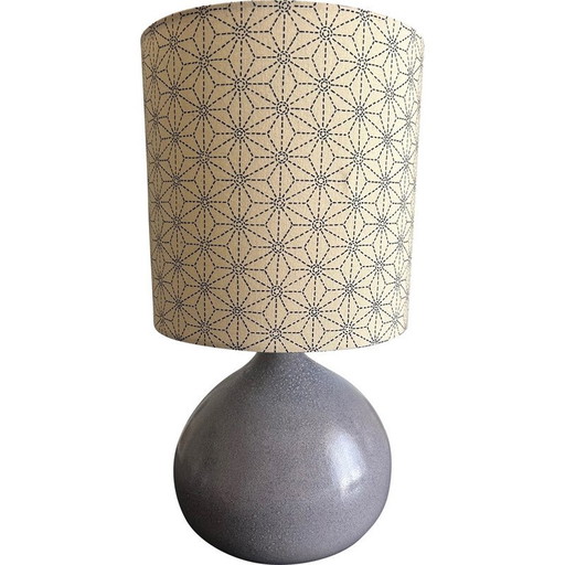 Blaue emaillierte Keramiklampe für Condres, 1970