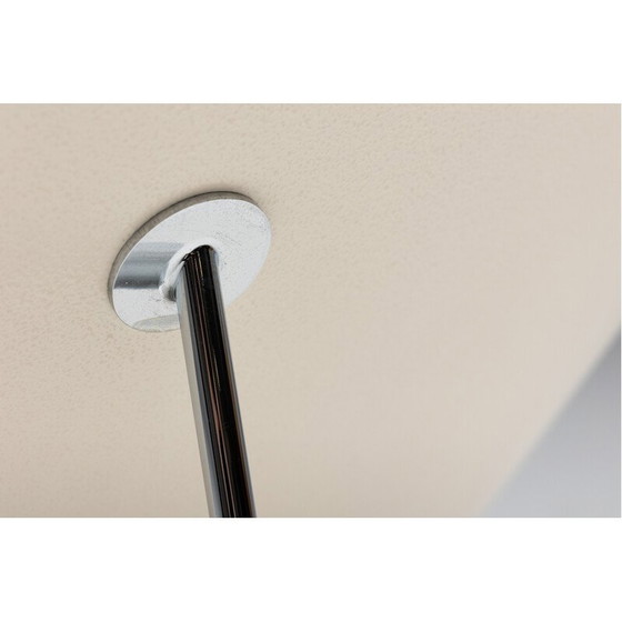 Image 1 of Vintage Coconut Sessel aus Leder und verchromtem Stahl von George Nelson für Vitra, 1955