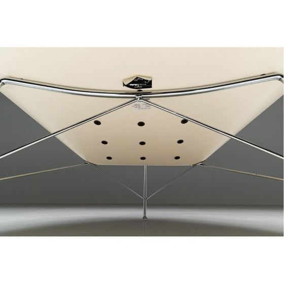 Image 1 of Vintage Coconut Sessel aus Leder und verchromtem Stahl von George Nelson für Vitra, 1955