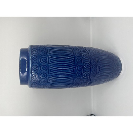 Image 1 of Blaue Vase aus Keramik, 1960