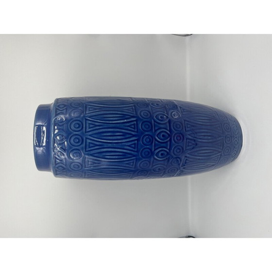 Image 1 of Blaue Vase aus Keramik, 1960