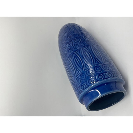Image 1 of Blaue Vase aus Keramik, 1960