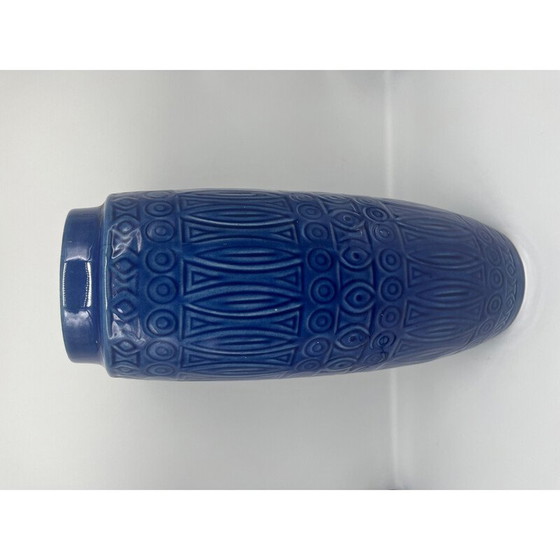 Image 1 of Blaue Vase aus Keramik, 1960