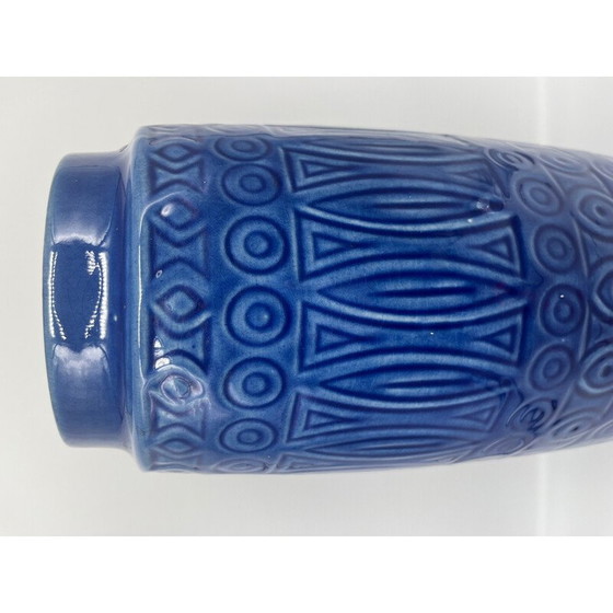Image 1 of Blaue Vase aus Keramik, 1960