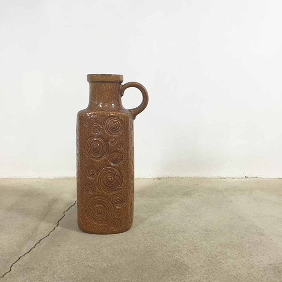 Image 1 of Vintage Keramik Vase fett Lava für Scheurich, Deutschland 1970