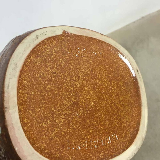 Image 1 of Vintage Keramik Vase fett Lava für Scheurich, Deutschland 1970