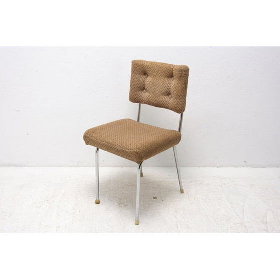 Image 1 of Verchromter Kaffeehausstuhl Mid Century, Tschechoslowakei 1960er Jahre