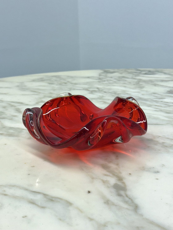 Image 1 of Murano-Schale Aschenbecher Sommerso Technik