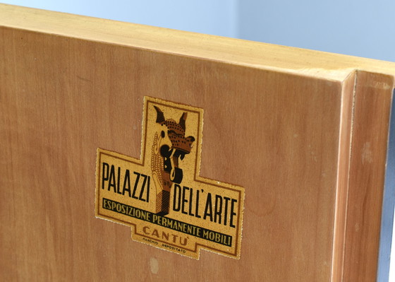 Image 1 of Osvaldo und Gaetano Borsani 'Vier Jahreszeiten' Art-Deco Anrichte, Italien - um 1930