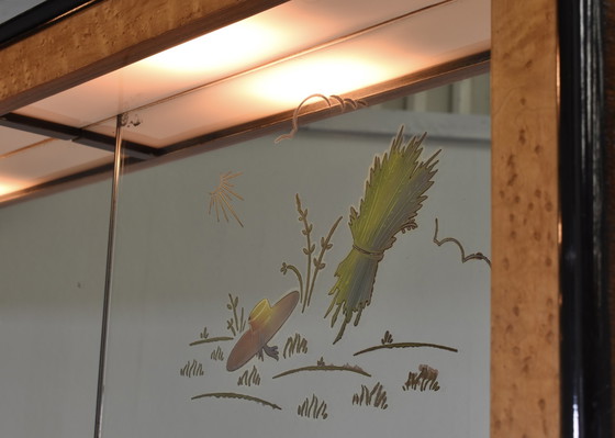 Image 1 of Osvaldo und Gaetano Borsani 'Vier Jahreszeiten' Art-Deco Anrichte, Italien - um 1930