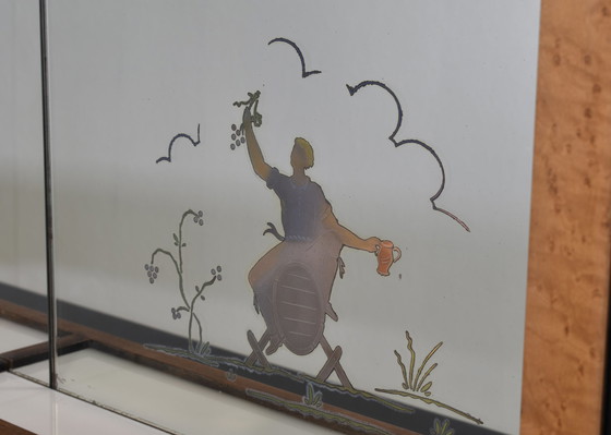 Image 1 of Osvaldo und Gaetano Borsani 'Vier Jahreszeiten' Art-Deco Anrichte, Italien - um 1930