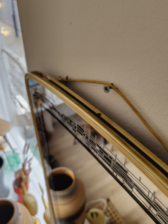 Image 1 of Vintage Spiegel Wandspiegel Spiegel Spiegel Gold Schwarz